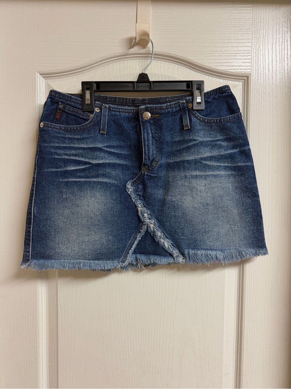 Mudd Yo! Blue Distressed Denim Mini Skirt